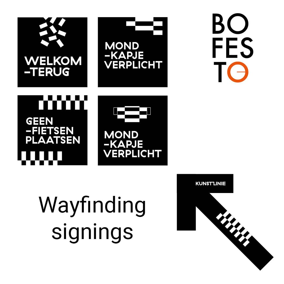 Creatieve wayfinding signings